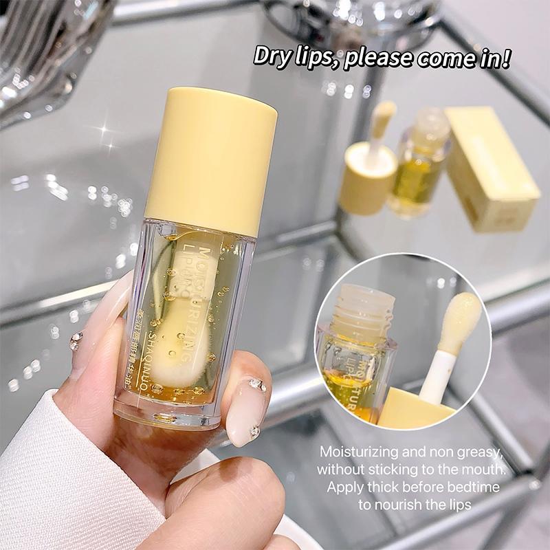 Long Lasting Lip Gloss, 4 Counts/set Lip Moisturizer Gloss, Moisturizing Lip Glaze, Glossy & Non-sticky Lip Stick, Plumping Lip Oil Lip Stick for Girls & Women, Makeup