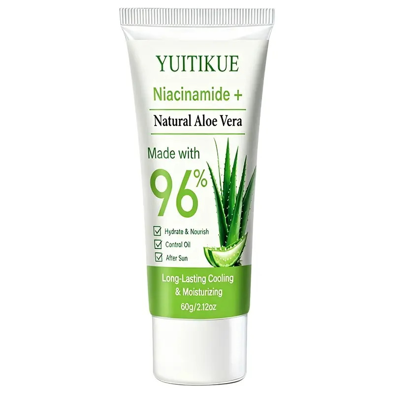 Niacinamide + Aloe Sunscreen Body Lotion, 96% Natural Ingredients, Deep Hydration Repair, Oil Control, Long-Lasting Cooling Moisturizer, 60g
