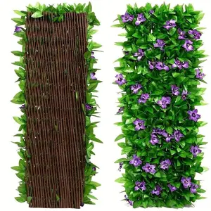Expandable Artificial Ivy and Floral Hedge, Privacy Screen Fence, Outdoor Garden and Wedding Decor, Garden Accessories, Adjustable Wall Panel, Garden Fence Panels