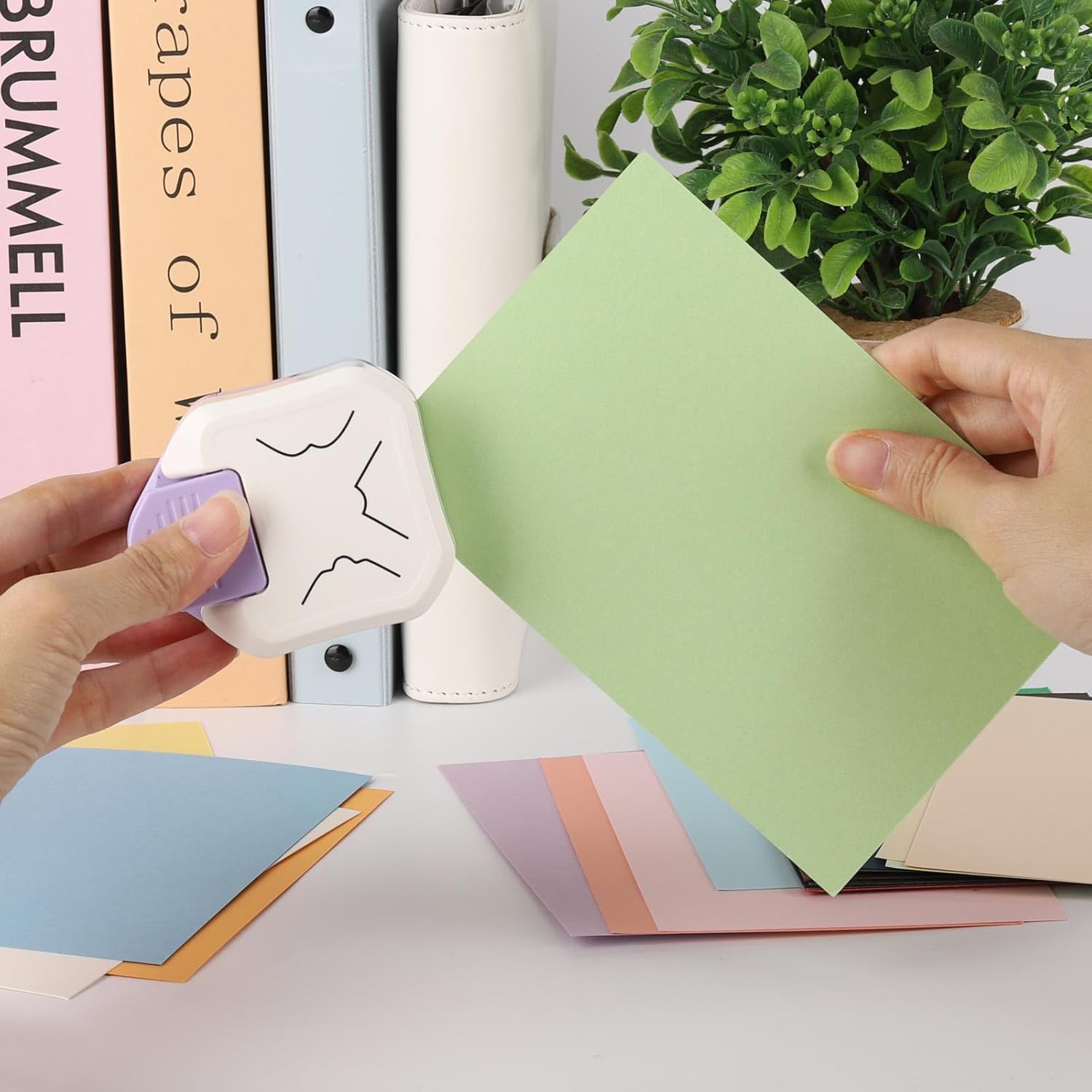 2 count Paper Corner Rounder Corner Punch 3 in 1 Corner  for Card Making, Laminate, Cardstock, Scrapbooking and Paper Crafts, Business Cards(4mm, 7mm, 10mm)