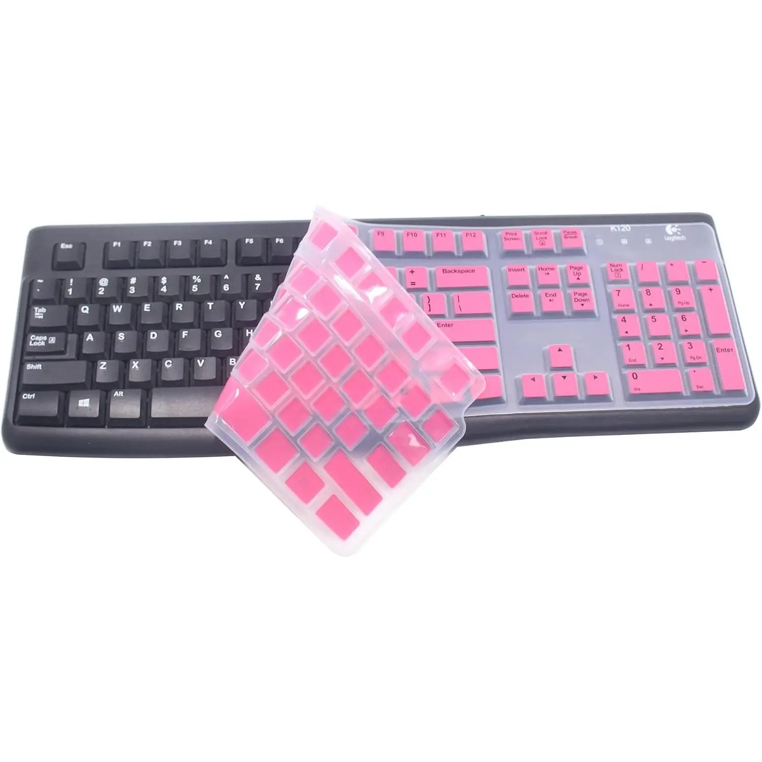 Keyboard  Cover Protector Compatible for  K120 & MK120 Full-Size Wired Keyboard, MK120 & K120 Keyboard Protective Accessories ()