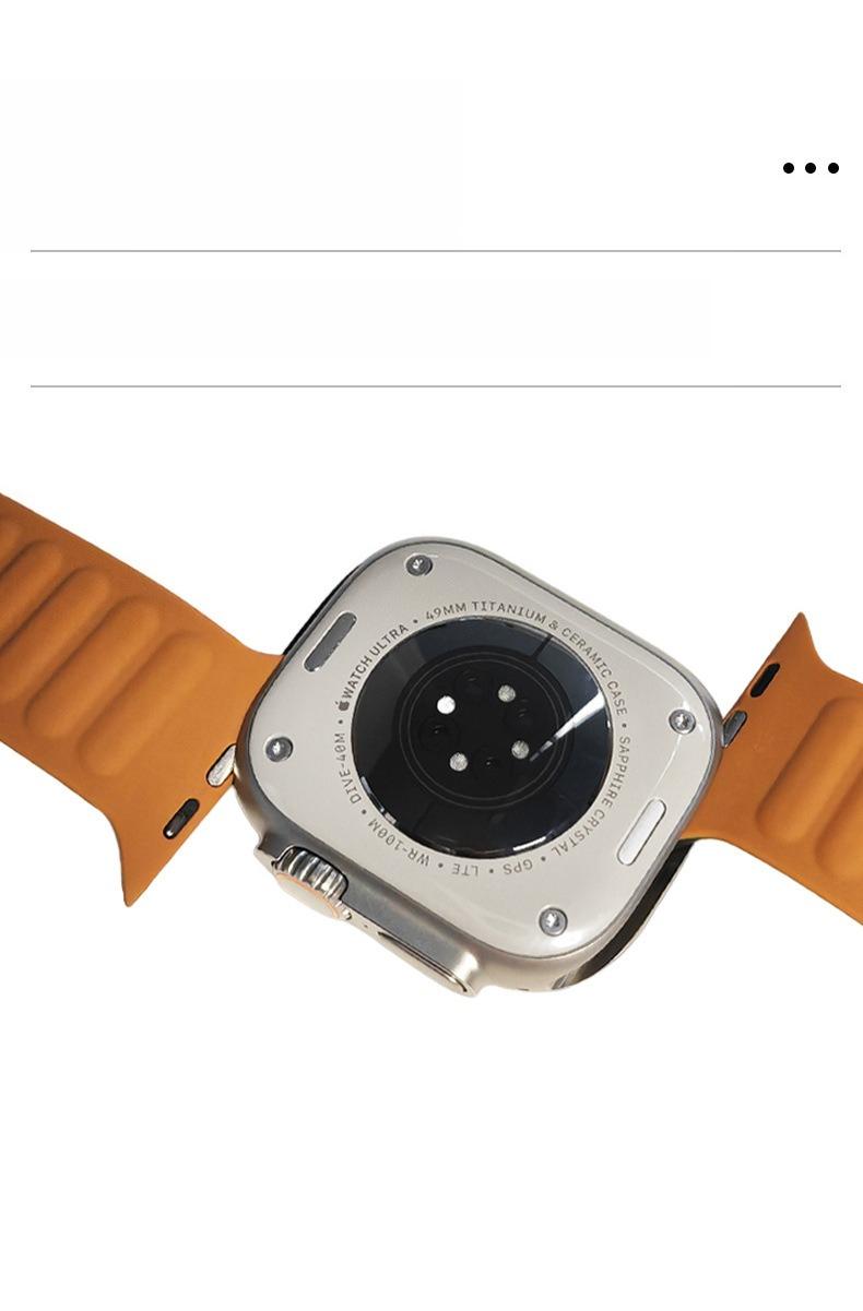 Silicone Link-Style Magnetic Watch Band for Apple Watch Series 8, 9, 10, & 11