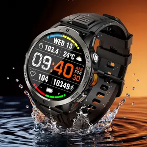 Men's Smart Watch with Stepless Rotation, 3D Dynamic Ui, Bluetooth-compatible Call, 1100mah Battery, Sleep Monitor, 3 Atm Water Resistant