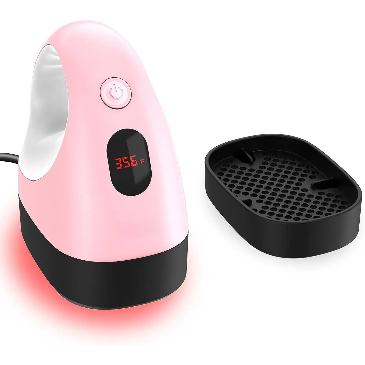 Mini Heat Press Machine, Mini Heat Transfer Iron, 3 Settings Levels & Visible Temp, Portable Press Easy for Crafts, T-Shirt, Hats, Shoes, Bags, Cap and Small Vinyl Projects ()