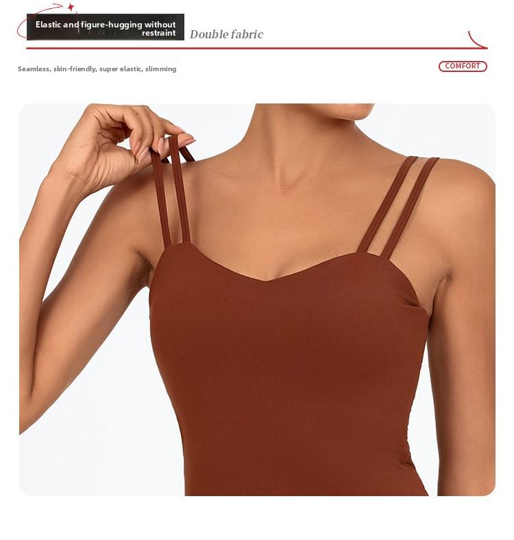 Women's low-cut sexy yoga jumpsuit, breathable and quick-drying, with a beautiful back and cross-strap design to lift the buttocks, suitable for running, yoga, and fitness