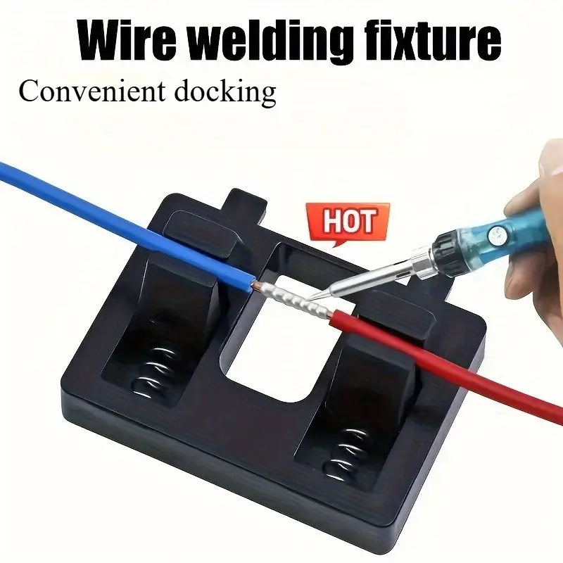 Professional Wire Welding Clamp, Spring Clip Design, Portable Adjustable Soldering Iron Holder, Fast Clamping and Release, Multi-Functional Tool, Welding Accessory