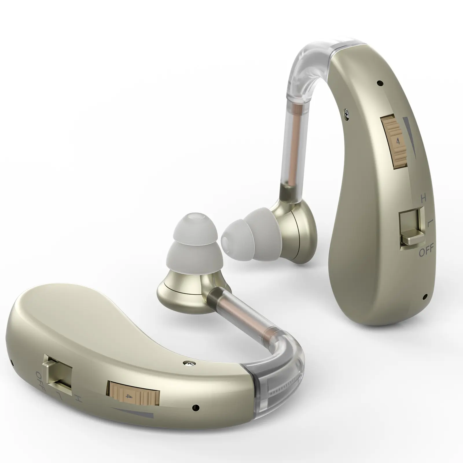 Adult Invisible Hearing Amplifier, 24+96 Hours Running Time, Noise Reduction, Natural Sound, Ergonomic Design, USB Charging