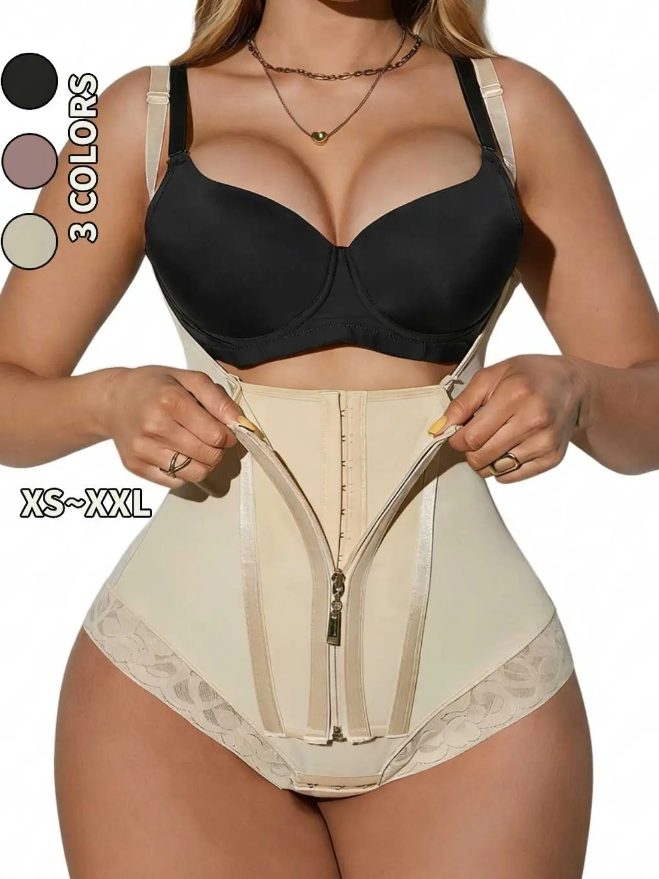 Women's Colombian Style Shapewear, Posture Correction Waist Trainer, Belly Control Compression Garment, Body Sculpting Apparel