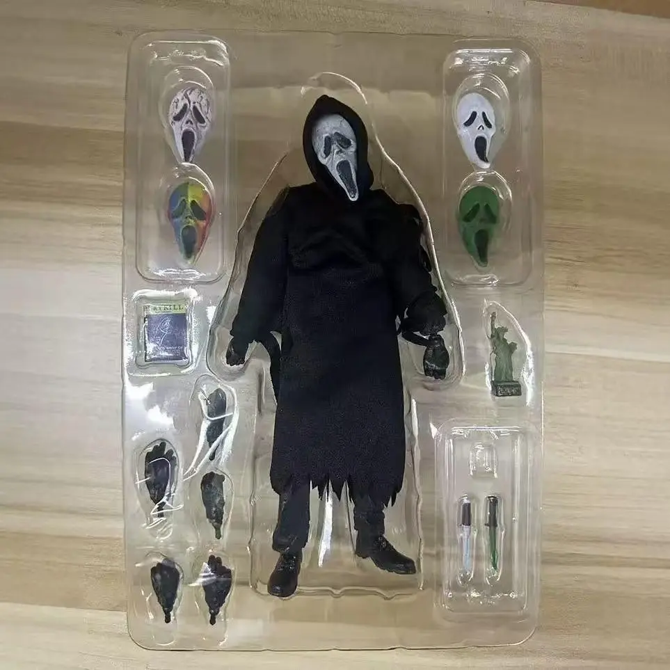 Neca Scream Iii Limited Edition Ghost Face Killer Action Figure, Jointed Collectible Model, Horror Movie Merchandise