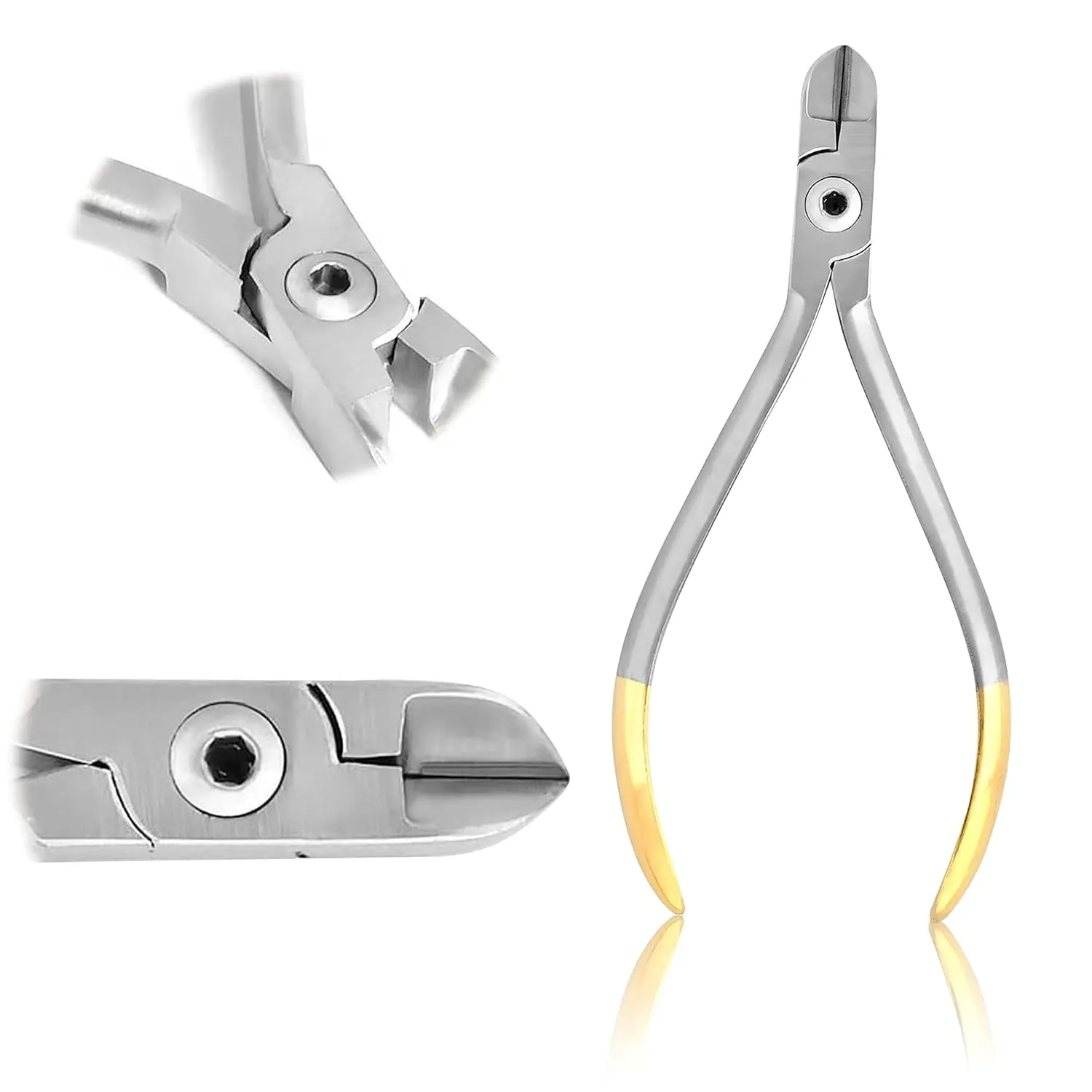 Stainless Steel Ortho Pliers for Dentists, Hard Wire Orthodontic Dental Instruments with Precision Tungsten Carbide (TC) Tips, Precision Tips