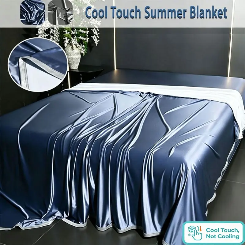 Summer Cool Blanket, Soft Comfortable Thin Quilt, Moisture-Wicking Breathable, Skin-Friendly Bedspread, Lightweight Guest Cover