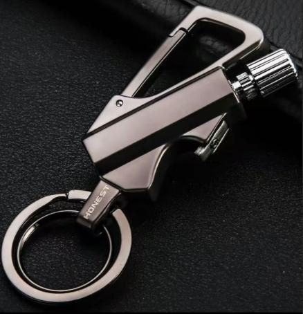 Permanent Match Keychain Lighter, Reusable Waterproof Emergency Fire Starter, Portable Key Ring Tool for Outdoor Survival Camping