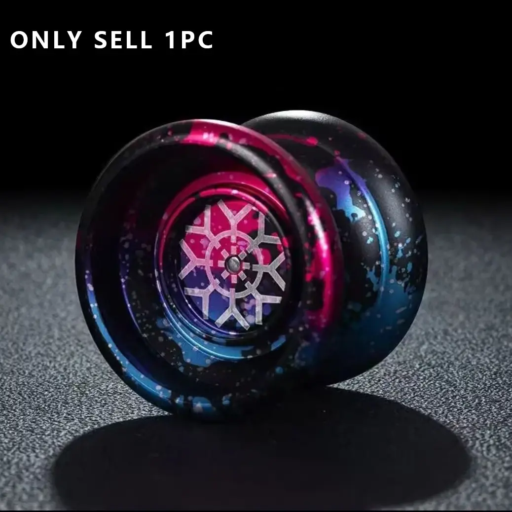 Sturdy Metal Yo-Yo for Beginner Fancy Trick Competition, Equipped with String, Ideal Entry Toy, Comes with 10 Replacement Ropes, Perfect for Practicing Stunt Moves