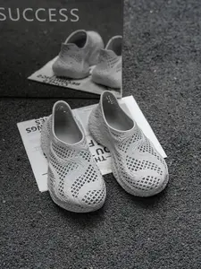 Men's Fashion Slip-On Sandals, 3D Printed Thick Sole, Sporty Style, All Seasons, Home Outdoor Beach, Comfortable Footwear