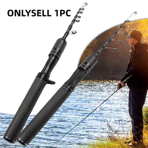 Telescopic Carbon Fiber Fishing Rod, Portable Travel Fishing Rod, Fishing Poles, Ideal for Rivers, Lakes, Reservoirs, Ice Fishing, Lightweight Design