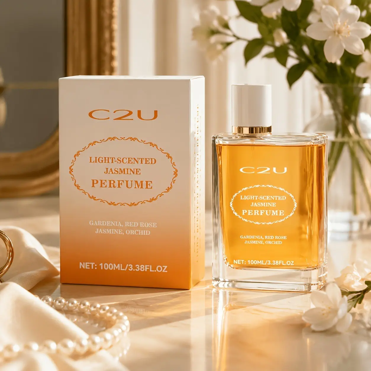Alluring Sunlight Perfume 100ML(3.38oz)Long-Lasting Fresh Fragrance Captivating Scent Sweet Women Perfume Fragrance Perfumes for Daily Use&Special Occasions
