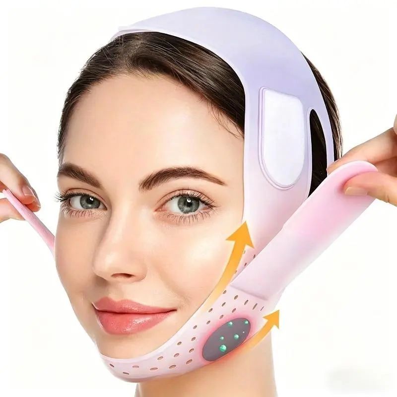 1Pc Reusable Soft Silicone Jawline Shaper - Adjustable Lightweight V-Line Shaping Band, Gentle Double Chin Lifting Beauty Tool, Sensitive Safe Facial Accessory with Multiple Colors for Daily Use, Ideal Gift