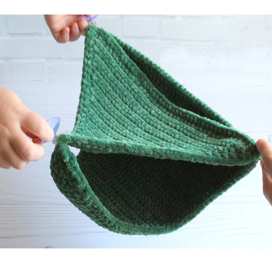 Triangular Soft Hammock for Reptiles & Birds, Lizard Gecko Parrot Hanging Bed, Small Pet Swing Cot for Cage Terrarium, Comfy Resting Spot for Bearded Dragon Leopard Gecko Budgie