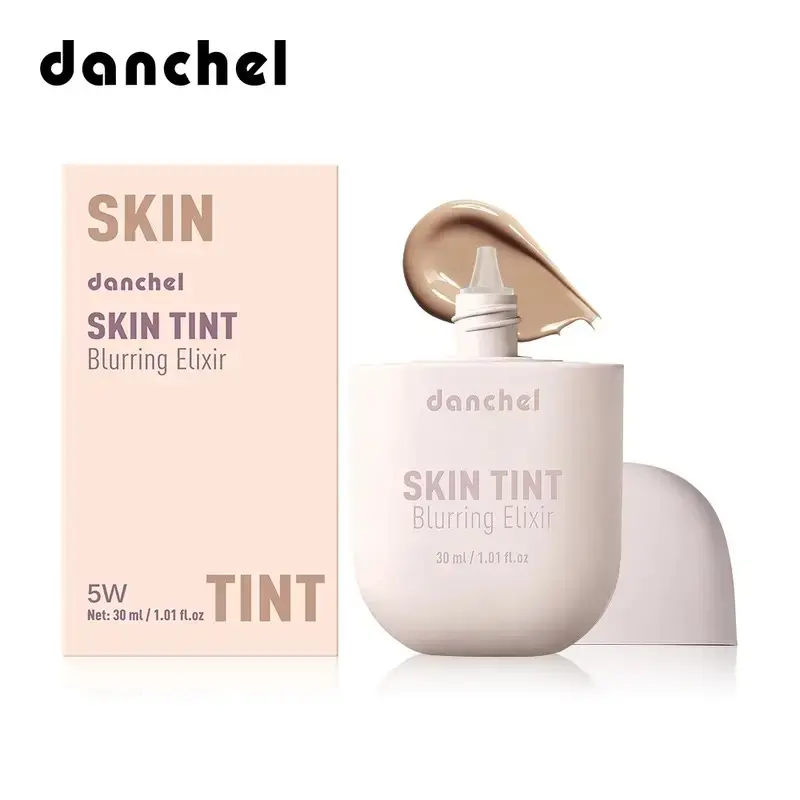 Skin Tint Blurring Elixir, Lightweight Fluid Foundation & for Natural Skin-Like Finish, Coverage Blurs Pores & Lines, Long-Wear Sweat-Resistant, Moisturizing, Hydrating, Ideal for Daily Wear & All Skin Types