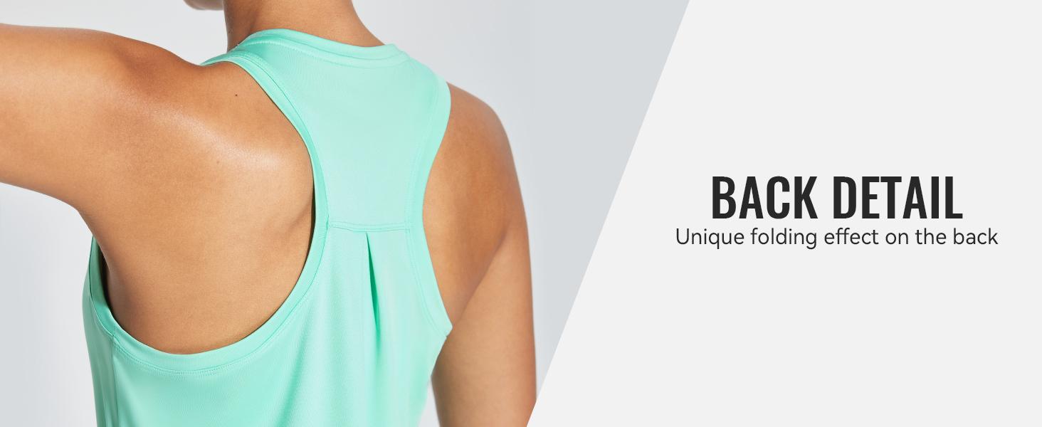 baleaf Women's Athletic Tank Tops Workout Sleeveless Running Racerback Shirts Quick Dry Breathable Yoga Tennis Gym [PC:bfr007]