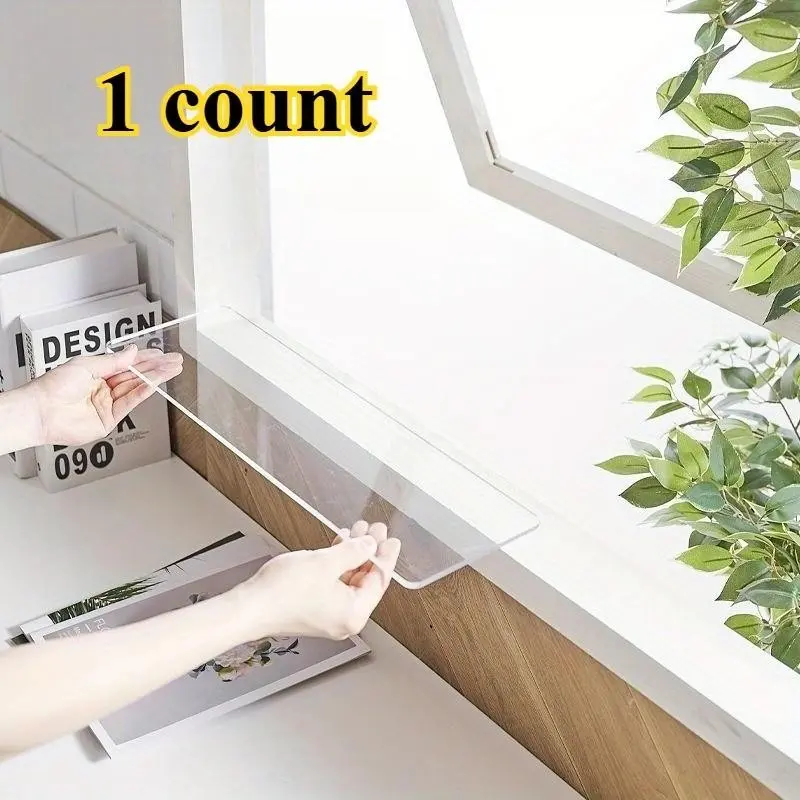 Acrylic Extension Board for Windowsill, Extend Desktop, Bay Window, Bathroom Storage Shelf, Versatile Home Organizer, Transparent