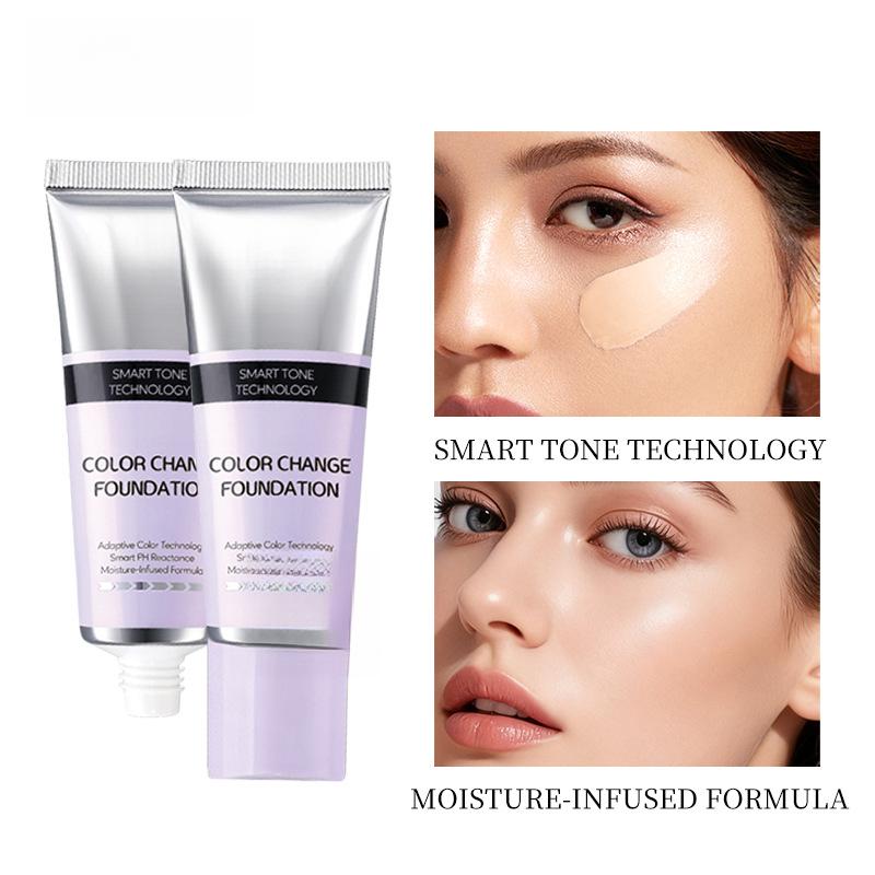 Isolating foundation liquid, long-lasting, non-fading, moisturizing, concealing, oil-controlling base makeup foundation, natural-looking cream for women