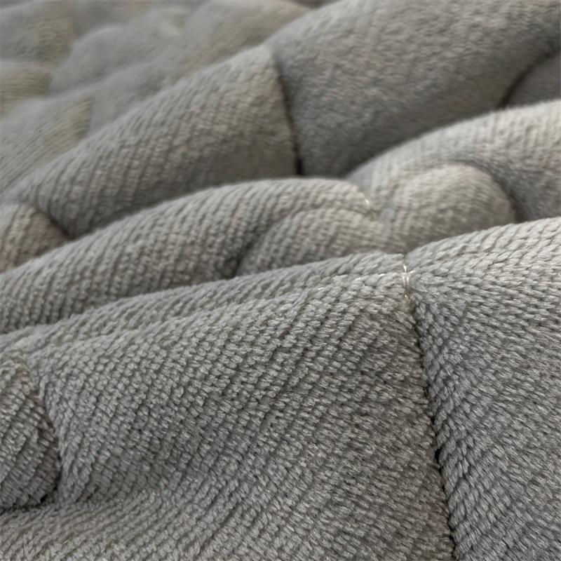 Solid Color Quilted Pillowcase, 1 Count Soft Breathable Pillow Cover without Filler, Pillow Protector for Bedroom, Sofa, Dormitory Decor