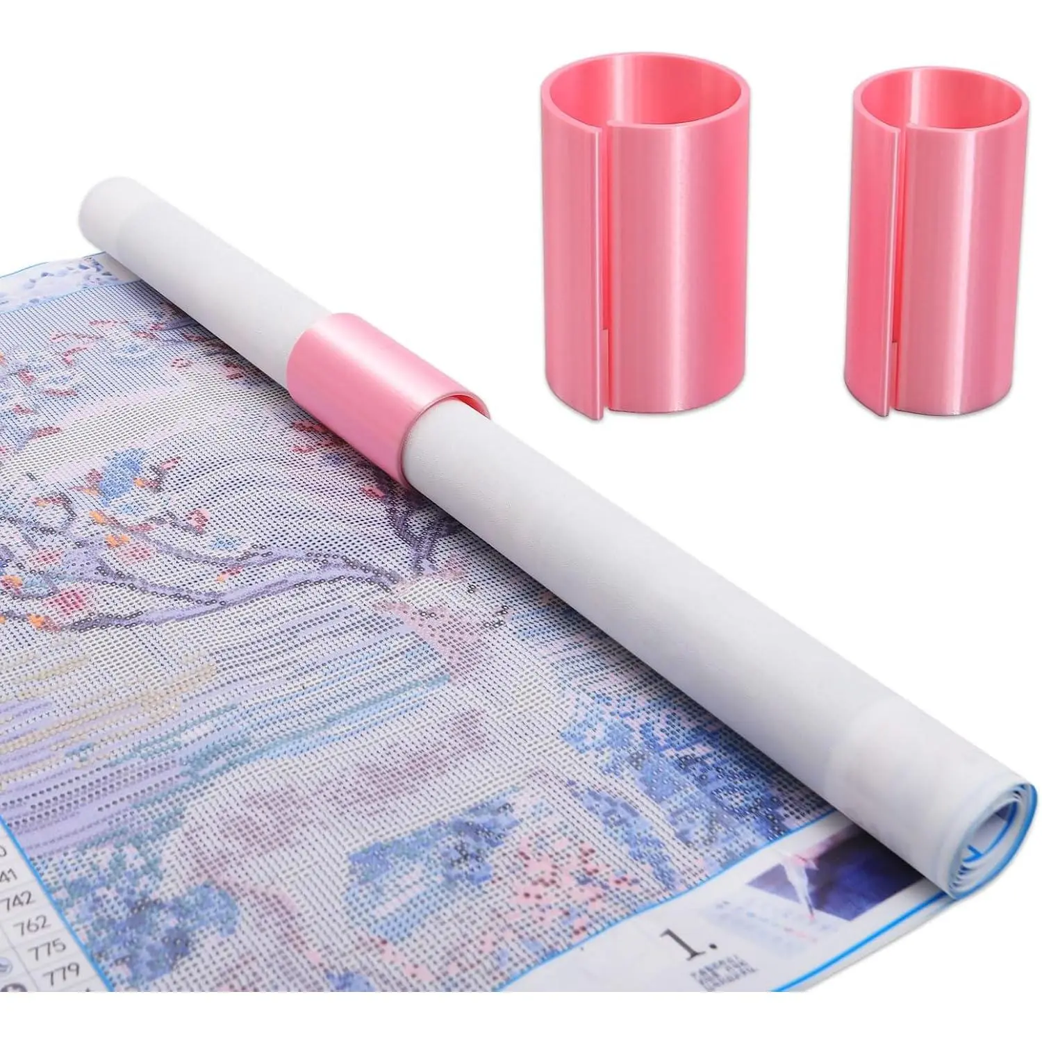 Painting Canvas Roll Holder,Fixed Scroll Anti-Roll Bracket, Scroll Ring Storage Tool, Painting Art Accessories, Printing,2-Pack ()