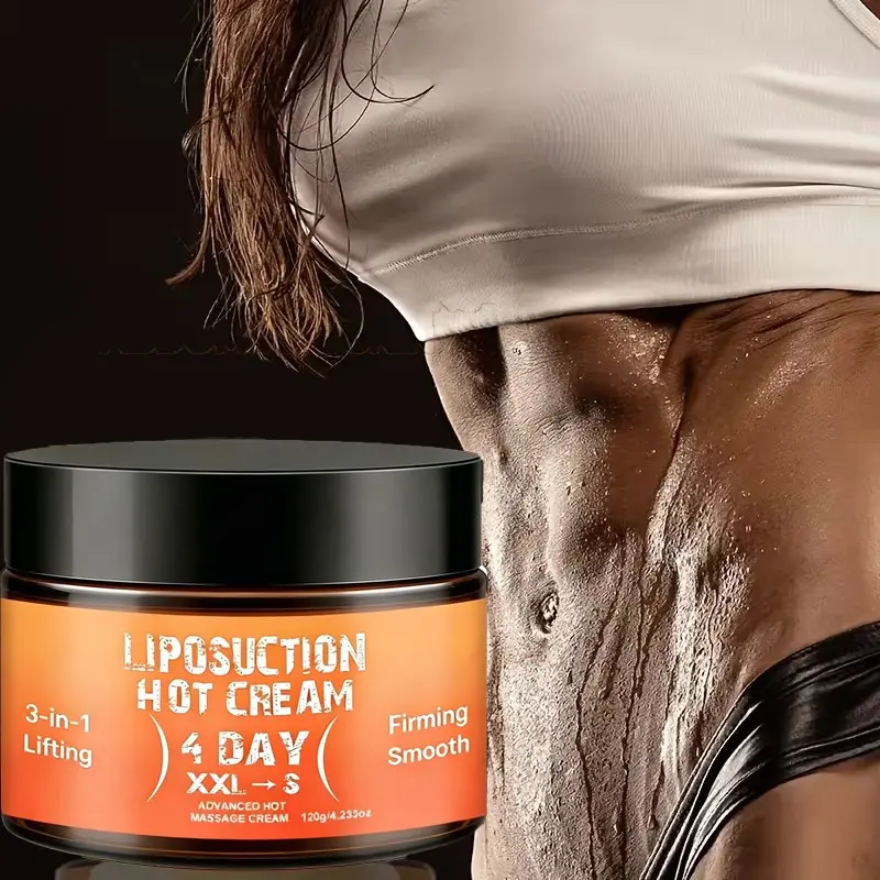 3-in-1 Warming Firming Smooth Cream | Caffeine + Avocado Oil + Jojoba Oil | Improves Abdominal Firmness | Deeply Moisturizes | 120g | Suitable for Sagging Skin | Dry Skin | Loose Skin | At-Home Shaping | Body Shaping Cream | Moisturizing Shaping Cream