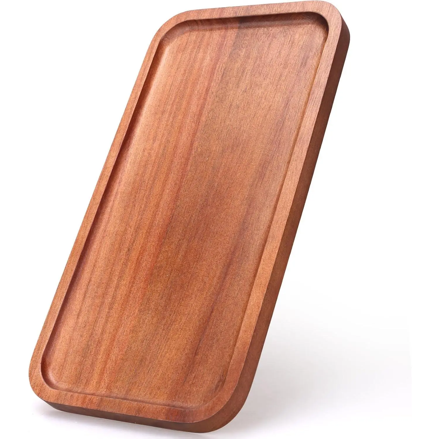 Small Wooden Platter Mini Charcuterie Boards Rectangle Acacia  Serving Trays Decorative Cheese Board Cake Appetizer Plates for Party,  Decor,  Dish Fruit Dessert Snack Tray,11"X5.5"