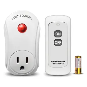 Remote Control Outlet,   Electrical Plug  for Lights, Lamps, Fans, 100ft RF Range,15A 1800W (1 Remote + 1 Outlet+1 )