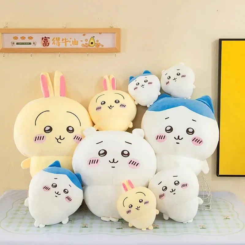 Hachiware Cartoon Plush Toy, 50cm High Quality Oversized Pillow Doll, Cute Character Gift for a Girl's Birthday