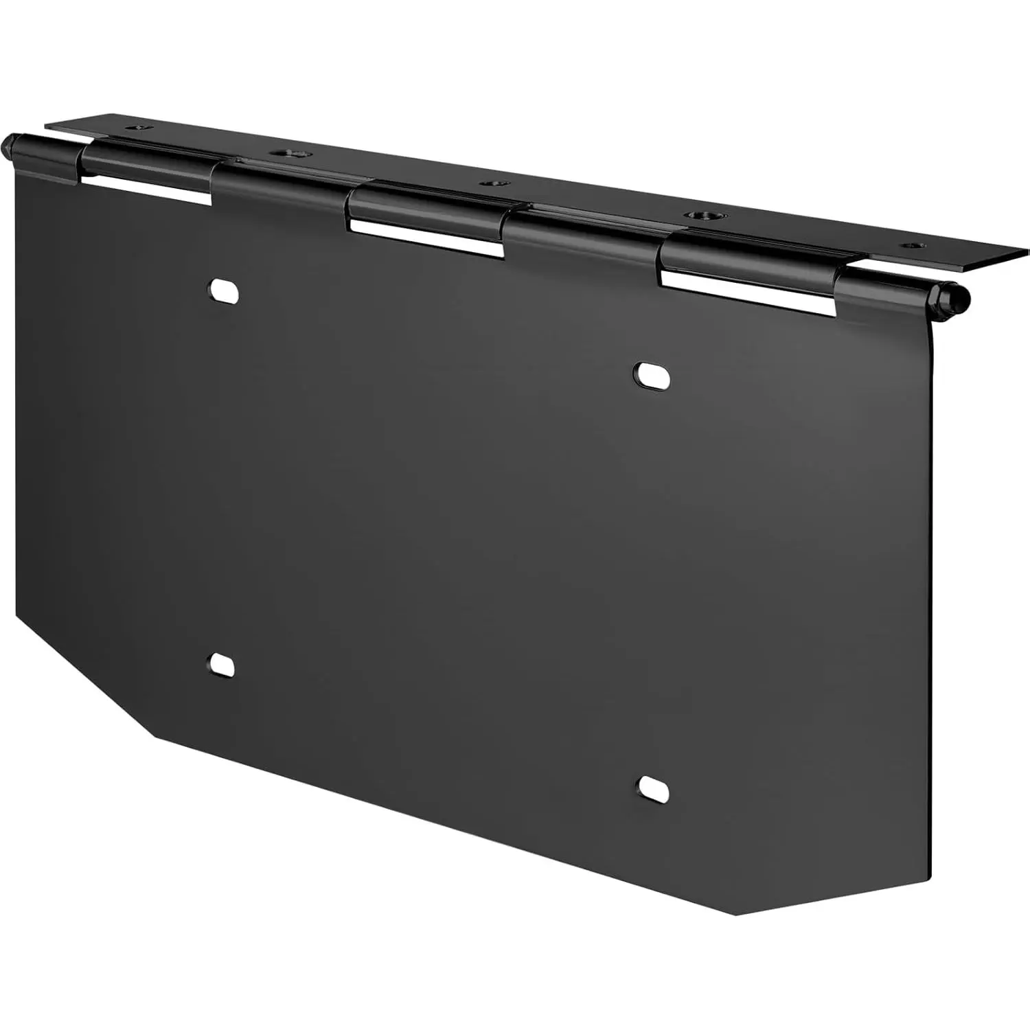 Blulu Heavy Duty Aluminum Angled License Plate Holder with Adjustable Hinge Rust Resistant 15 x 7 Inch Flip up License Plate Bracket Flipper Frames, Metal Construction for Trailer Truck Classic Car