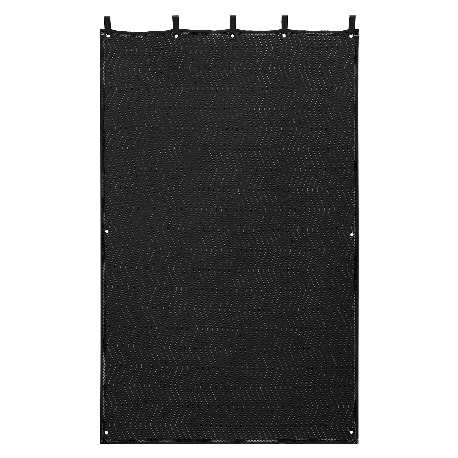 Sound Dampening Blankets, Soundproof Curtains with 80x 48 in, Soundproof Blanket with Grommets, Studio Grommeted Blanket, for Window, Door, Light Blocker, Music Recording, Black