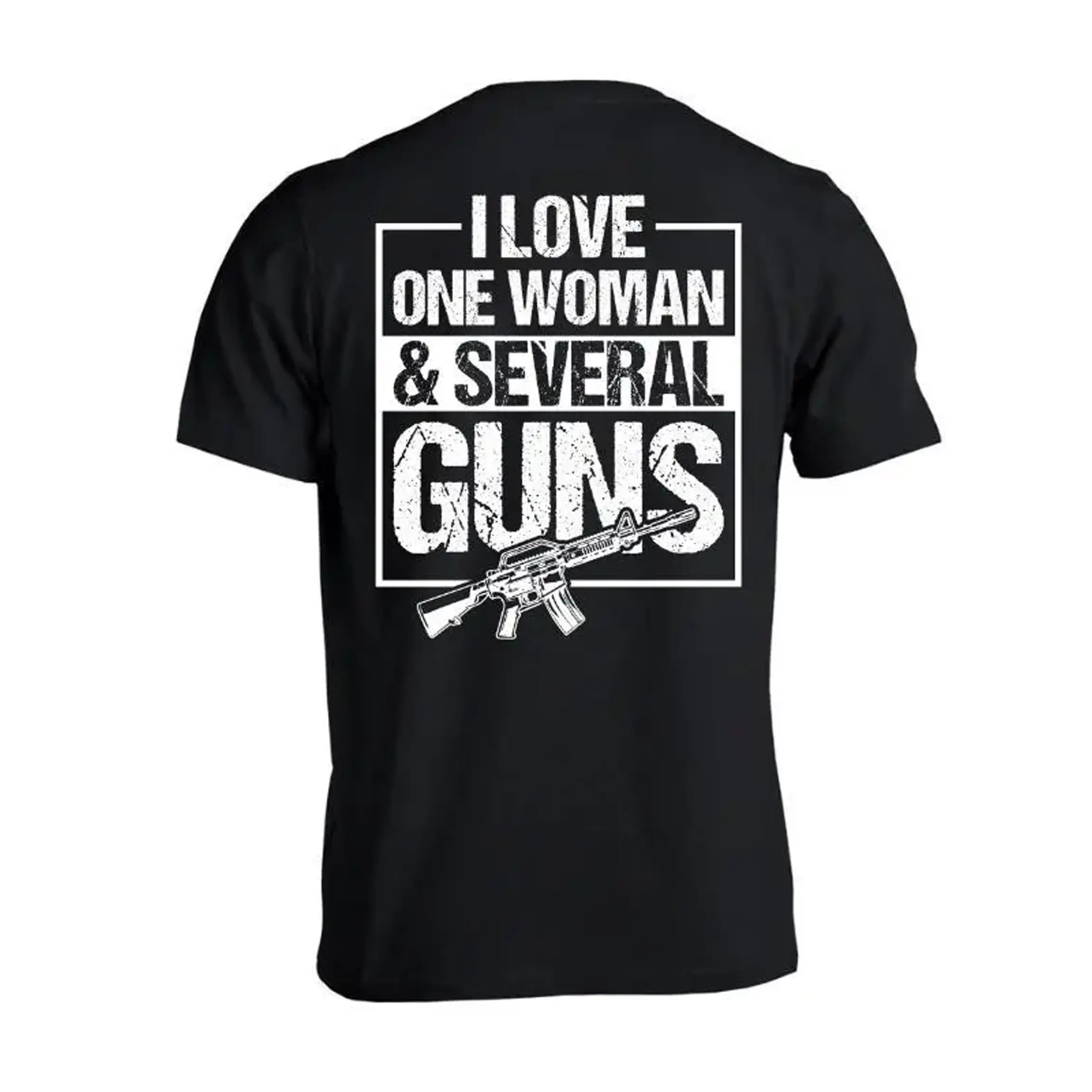100 Cotton Funny Men Graphic Shirt – I Love One Woman Relationship Humor Statement Shirt for Husbands Boyfriends Everyday Wear