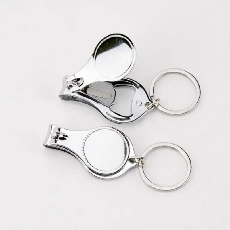 10pcs Design Nail Clipper Metal Keychain, Multifunctional Round Drops Nail Scissors, Key Chain Keyring, Best Gift for Him Her