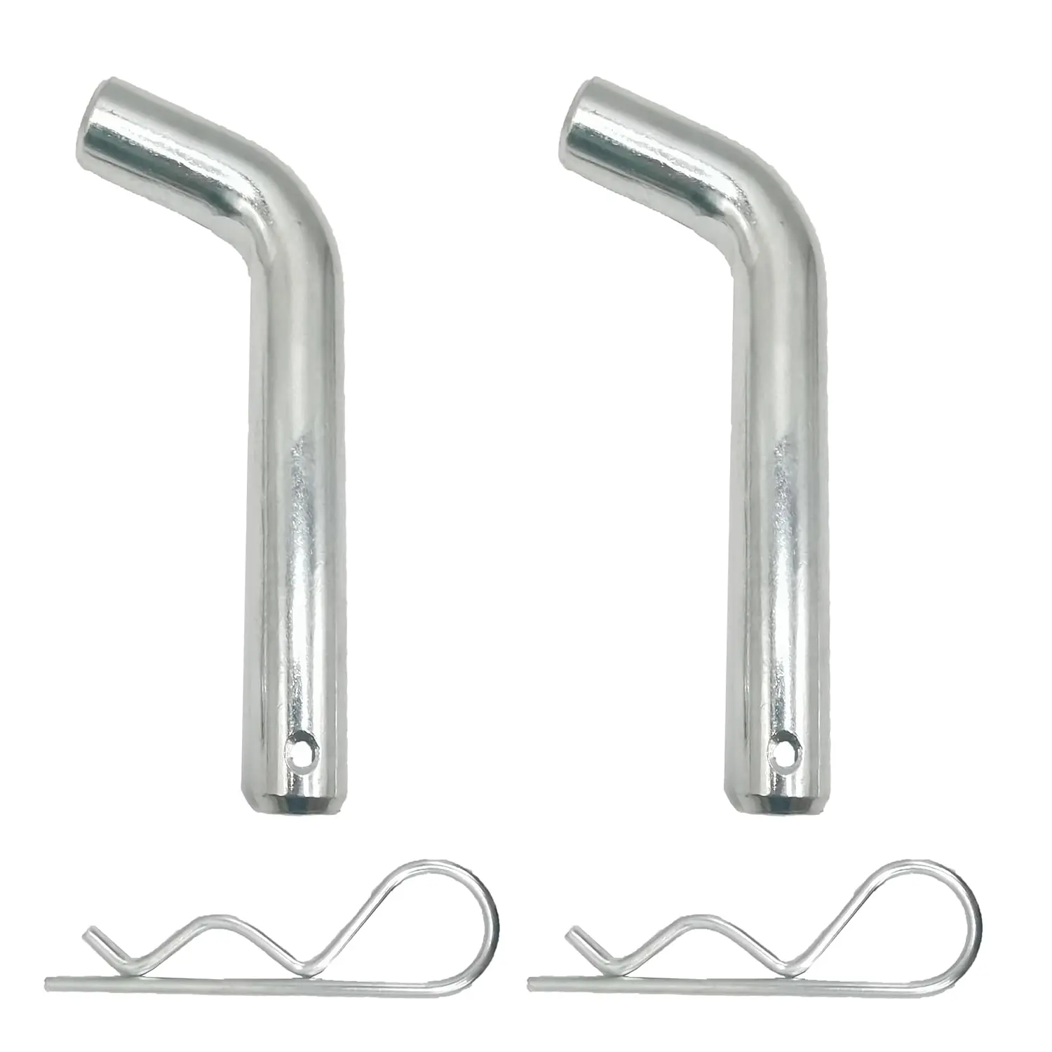 Steel  Hitch Pin and Pin Clip for 1 1/4 inch Receiver | Fits 2-1/2" and 1-1/4"  Receivers 21510 21500 Steel Heavy-Duty 5/8 Hitch Pin 2 Pack 21578