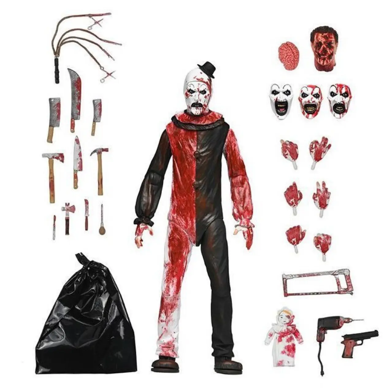 Neca 45281 Ultimate Art Edition 7-Inch Pennywise Action Figure, Figurine, Halloween Decor Gift, Collectible Model, PVC Collectibles, Perfect for Horror Fans