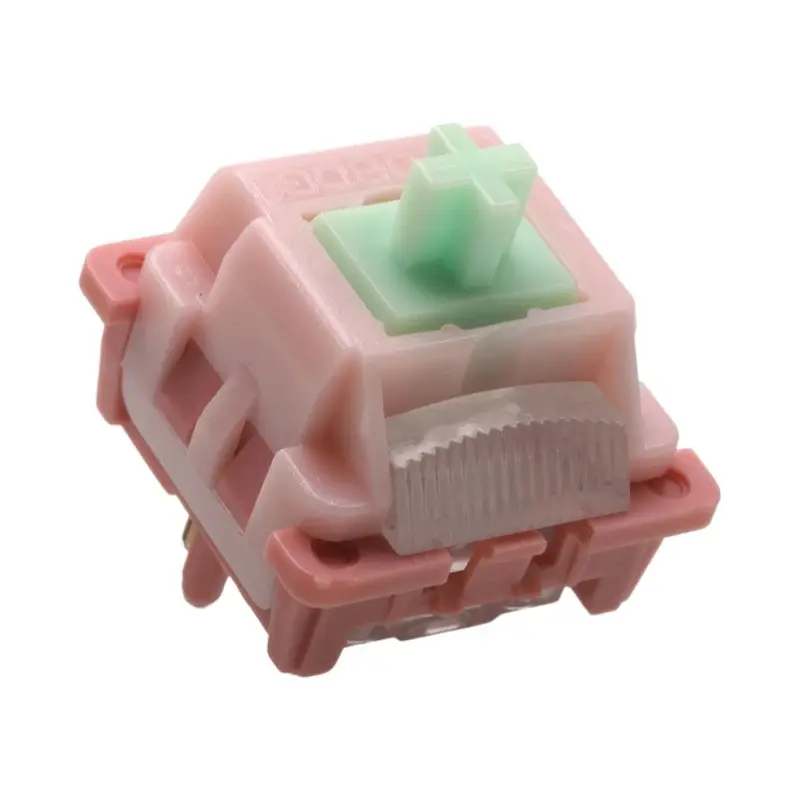 Strawberry Mint Linear Switches 24g Pre-Lubed 5-Pin HotSwap POM Stem Leobog for MX Mechanical Keyboard