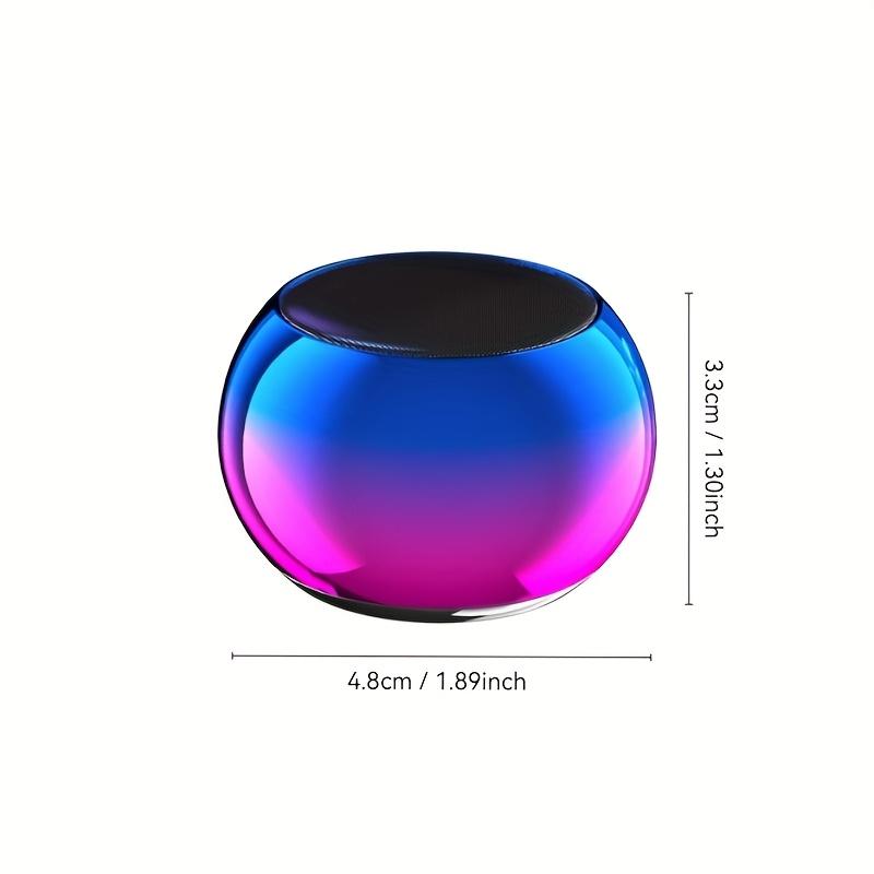 Compact Wireless Speaker with Outdoor Subwoofer, High Volume, Colorful Desktop Mini Speaker for Phones