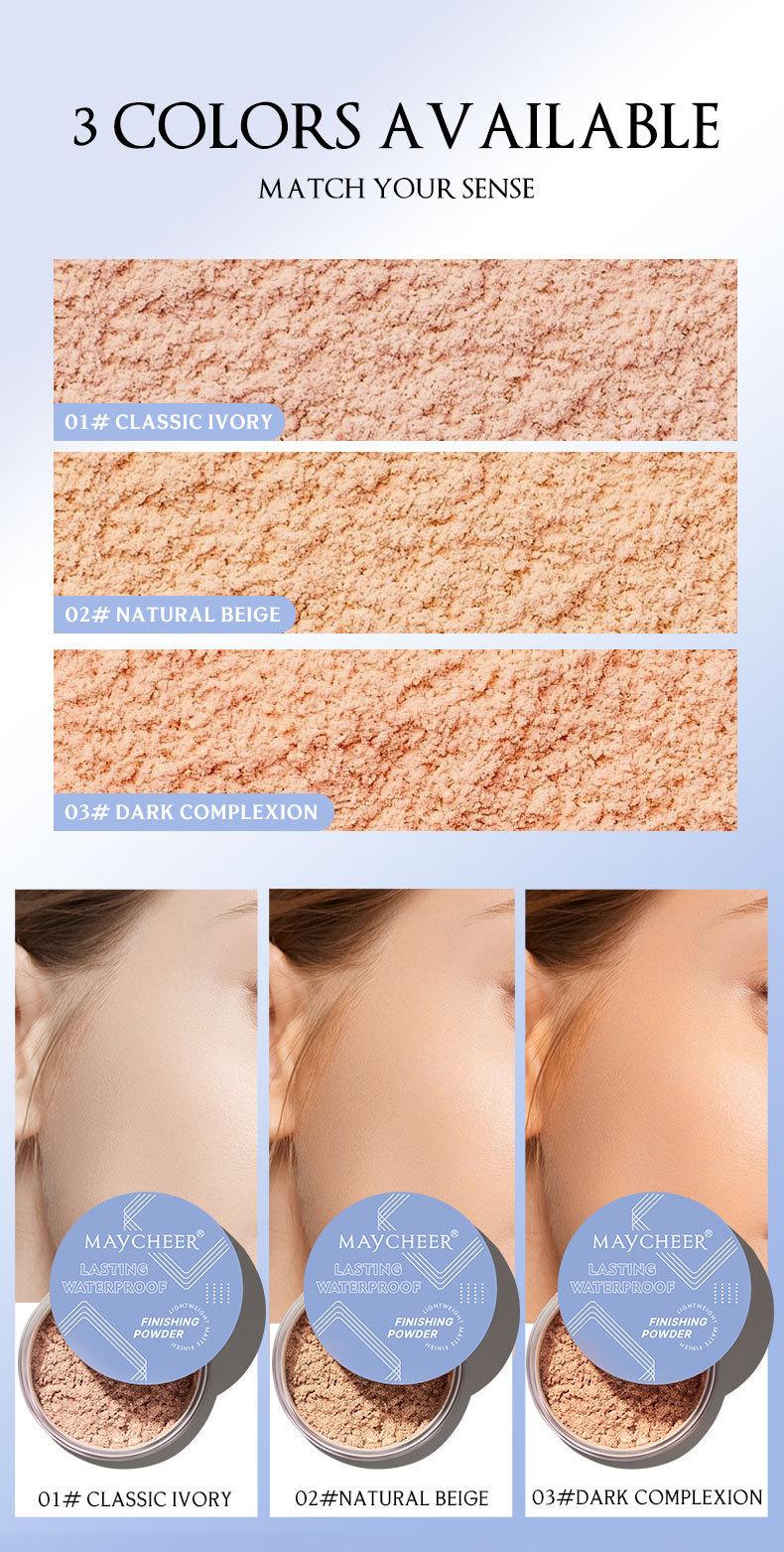 MAYCHEER Long-lasting waterproof makeup setting powder matte concealer makeup setting oil control