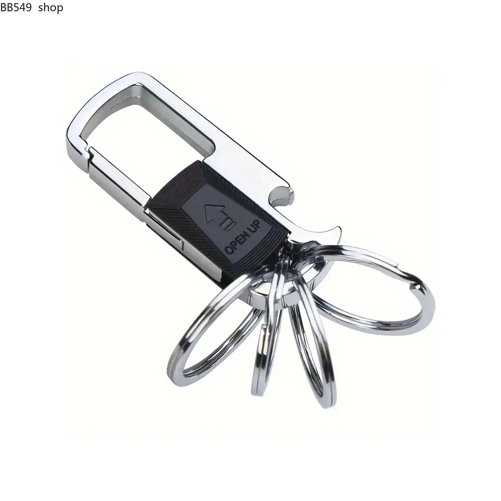Metal Keychain with Detachable Key Rings, Bottle Opener Keychain, Car Keychain, Creative Gift for Men & Women, Fashion Accessories for Daily Use, Multitool Keychain Opener, Car Key Chains