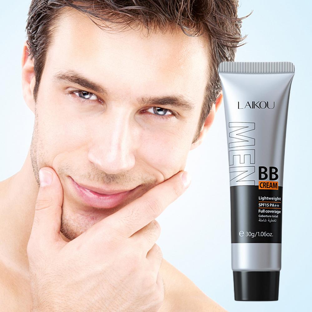 BB Cream for men Face Makeup concealer Foundation Sunscreen Repair Liquid Foundation for Oil Control Brighten skin tone 30g