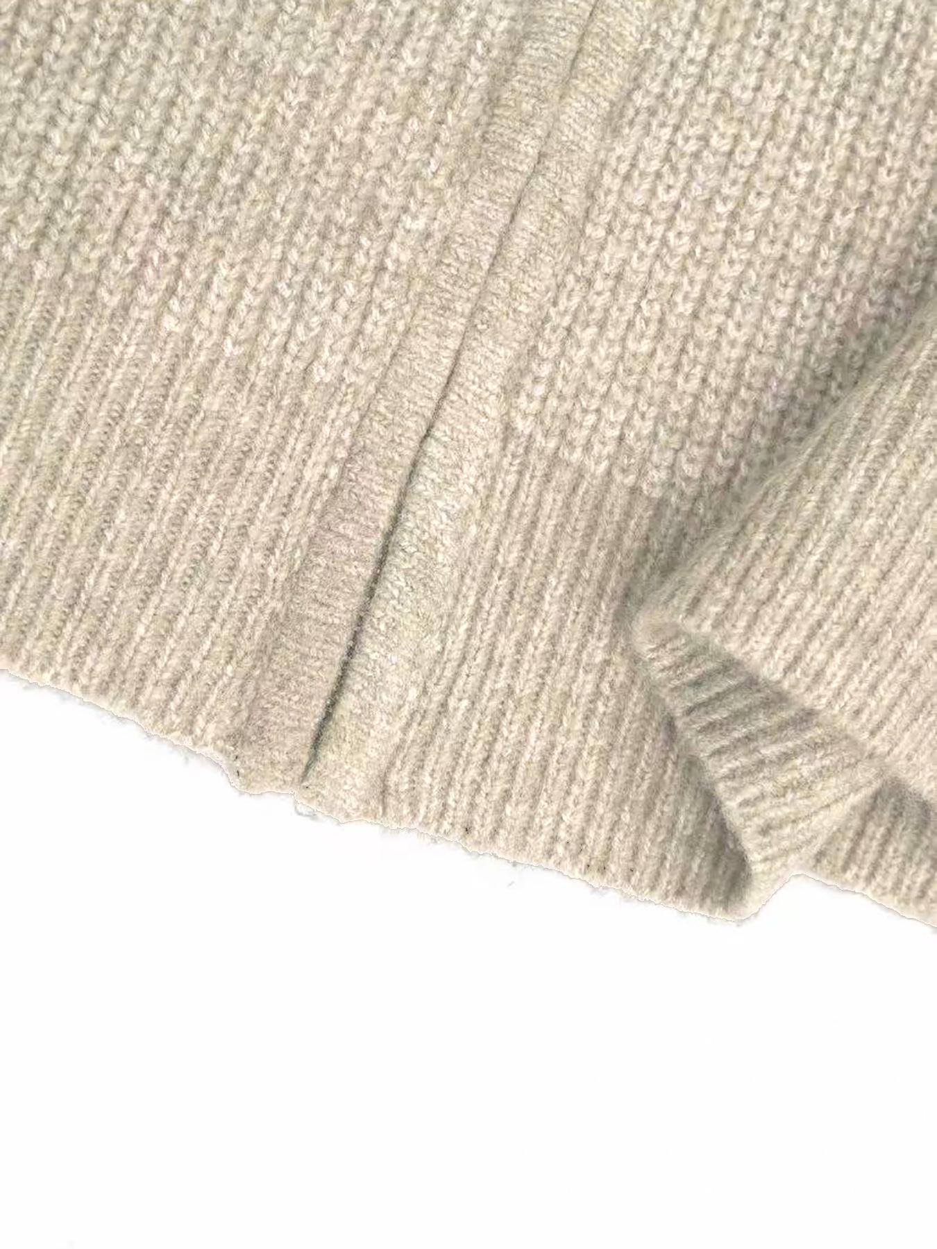 Women's Solid-Color Zip-Up Hooded Cardigan, Womenswear Casual Fit Basic Long Sleeve Knitting Knitwear for Fall & Winter, Ladies' Fashion Sweater for Daily Wear