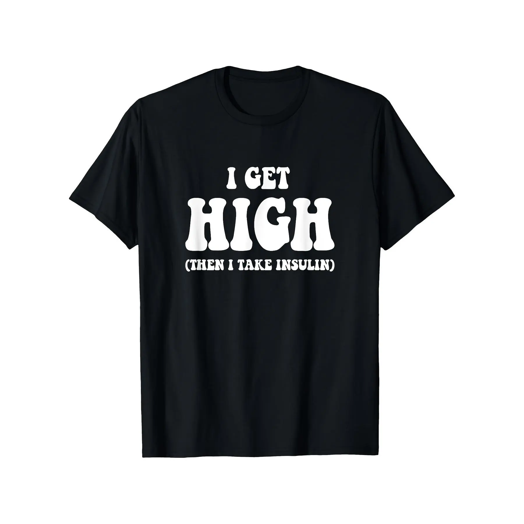 Women's 100% Cotton Crew Neck Short Sleeve Graphic T-Shirt - Funny Diabetes Awareness Quote, Oversized Relaxed Cut, Breathable Fabrics, Basics Streetwear Staple, All Seasons Casual Top, Heat Transfer, Round Neck