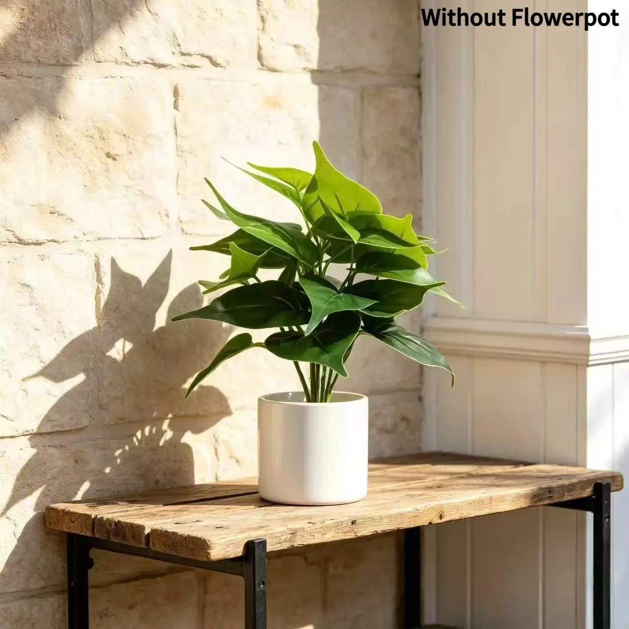 30 Leaf Artificial Plant Greenery Bundle, 25cm/9.8inch Height, Clear Veins, Adjustable Branches, Natural Look, Home Desk Decor, Fresh Atmosphere.