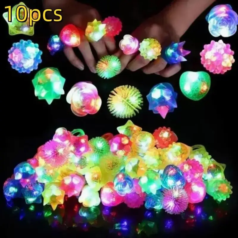 10 Pack Glow-In-The-Dark Silicone Finger Cuffs, Accessories, Neon Party Favors, Electrically Powered, Perfect for Birthdays, Concerts, Holidays