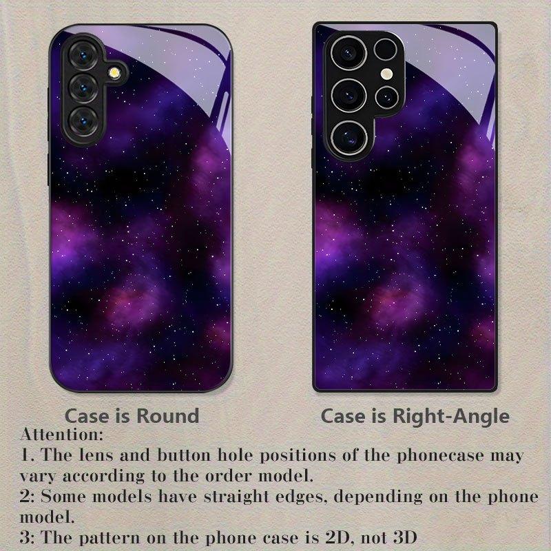 Phone Case: Starry Sky Purple Series, Night Sky Galaxy Print, Compatible with Samsung Galaxy S26 S25 S24 S23 S22Pro S21 S20 Fe Plus Ultra Pro A56 A55 A54 A53 A52 A51 A36 A35 A34 A32 A26 A25 A24 A23 A16 A15 A14 A06 A05 A03s