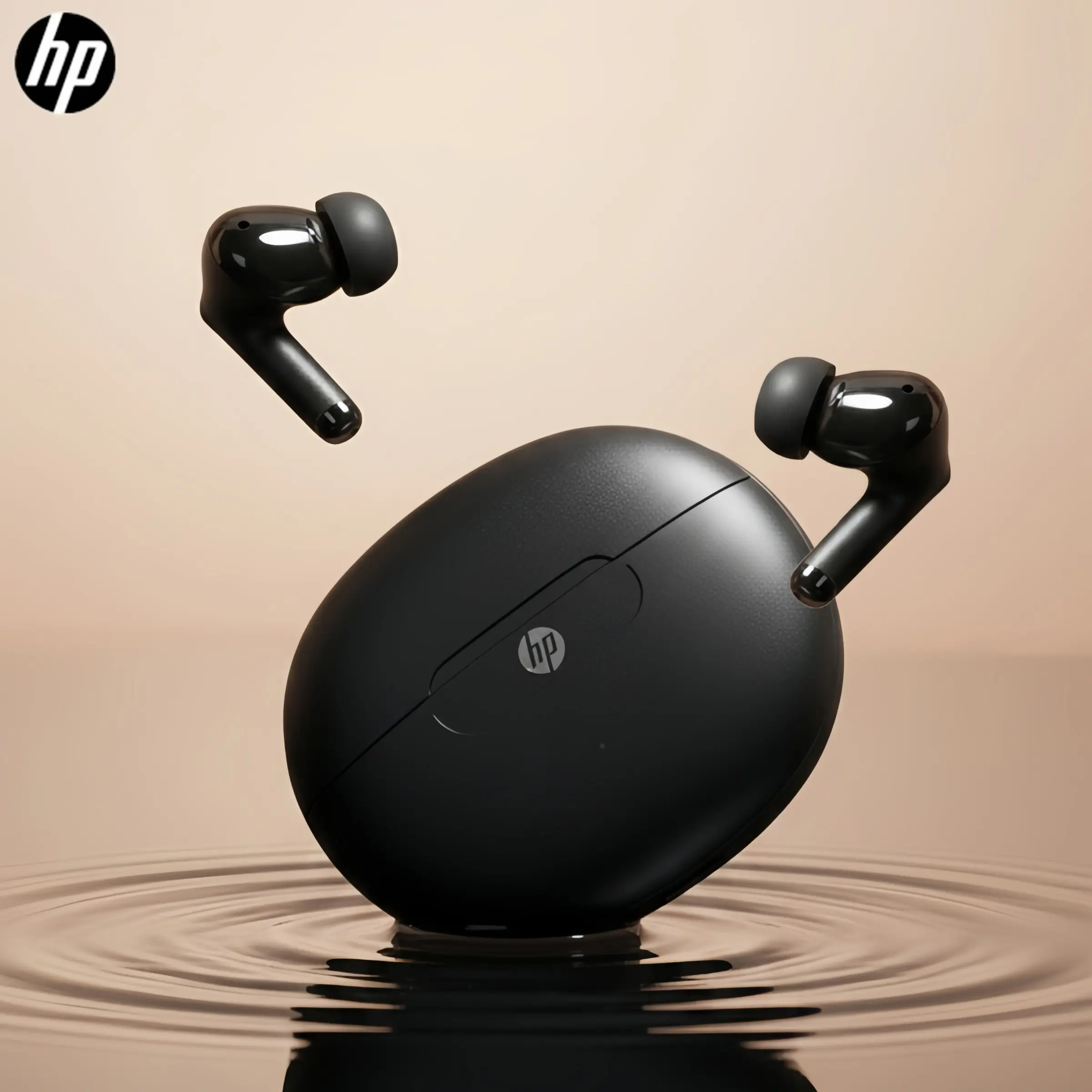 Hp Waterproof Noise-Canceling Bluetooth-compatible Earbuds, Microphone Noise Reduction, Sweatproof, Clear Sound, Low Latency, Gift Idea, Compatible with All Devices