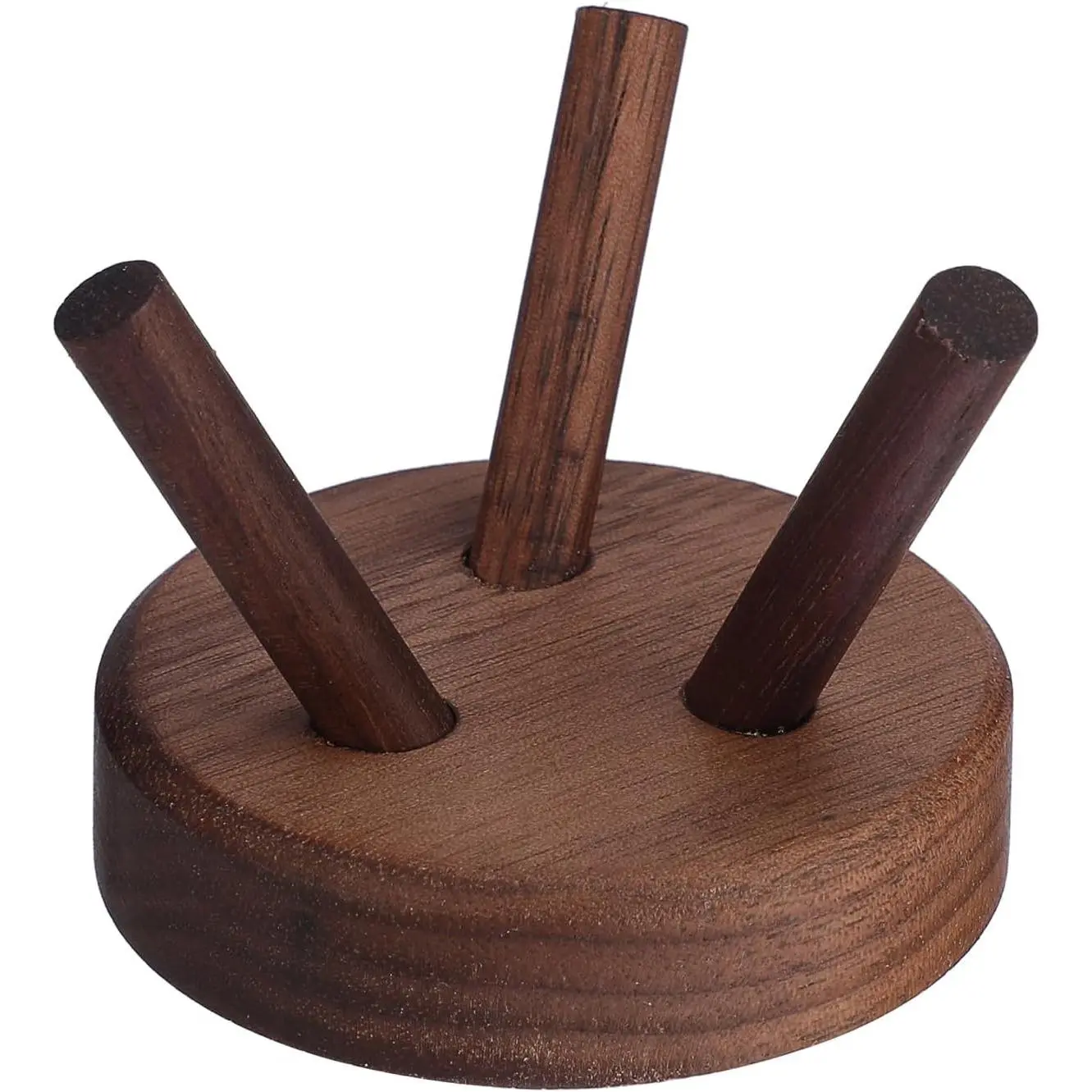 1 Pack Wooden Softball Baseball Display Stand 2.3"x 2", Small Sport Ball Holder Rack for Collectors, Fits Tennis Spheres & Other Small Balls
